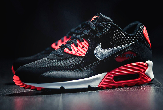 nike air max 90 infrared black