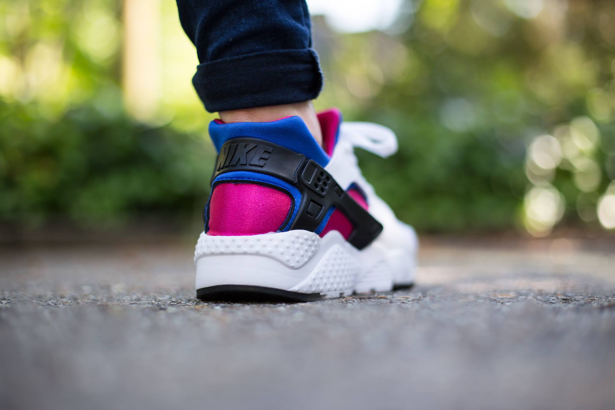 nike huarache run rosa