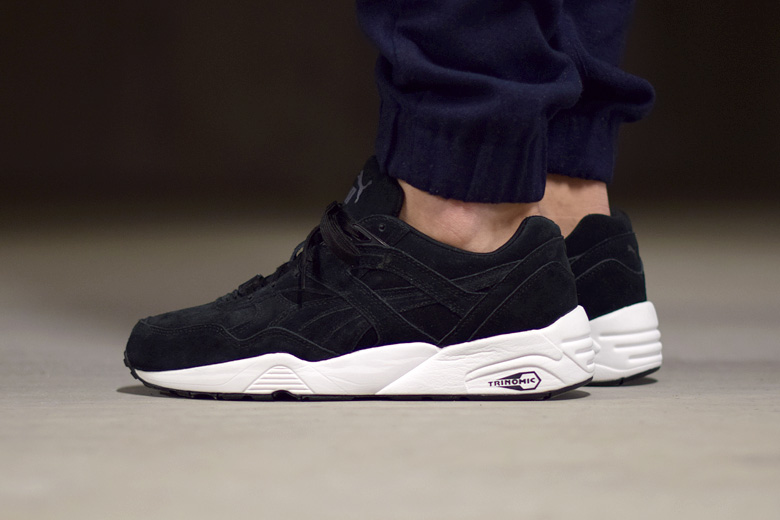 puma trinomic doré