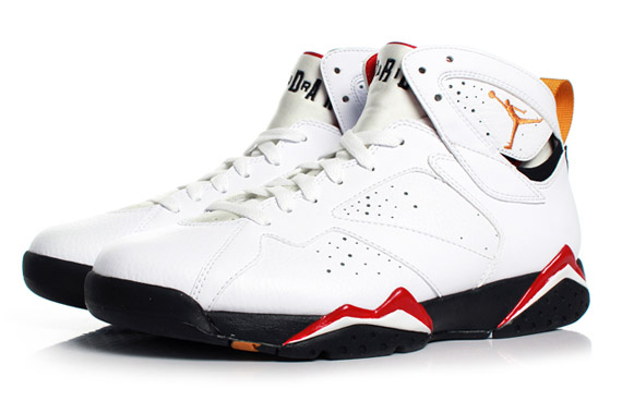 red and white jordan 7