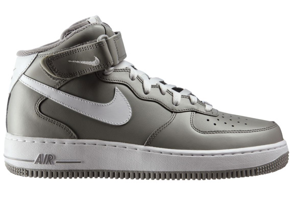 nike air force 1 mid gray