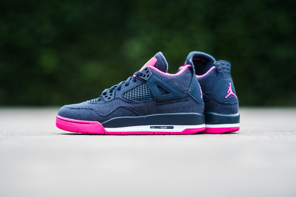 Air Jordan 4 Denim Obsidian Pink | WAVE®