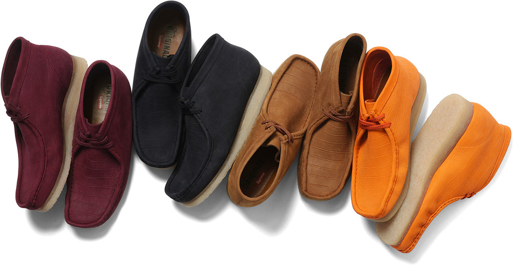 supreme x clarks originals wallabee