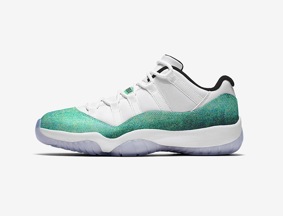 jordan 11 vert