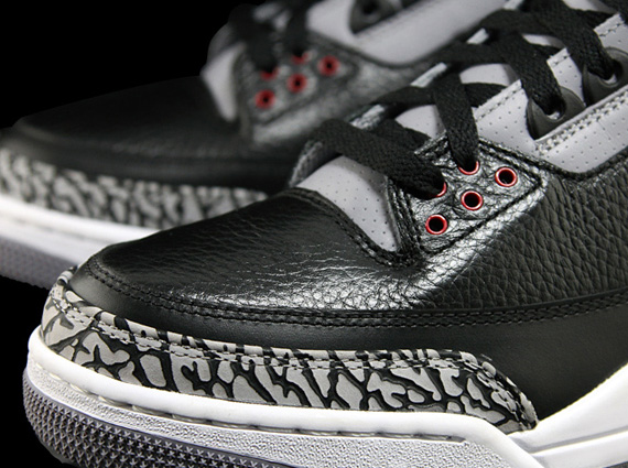 jordan 3 black leather