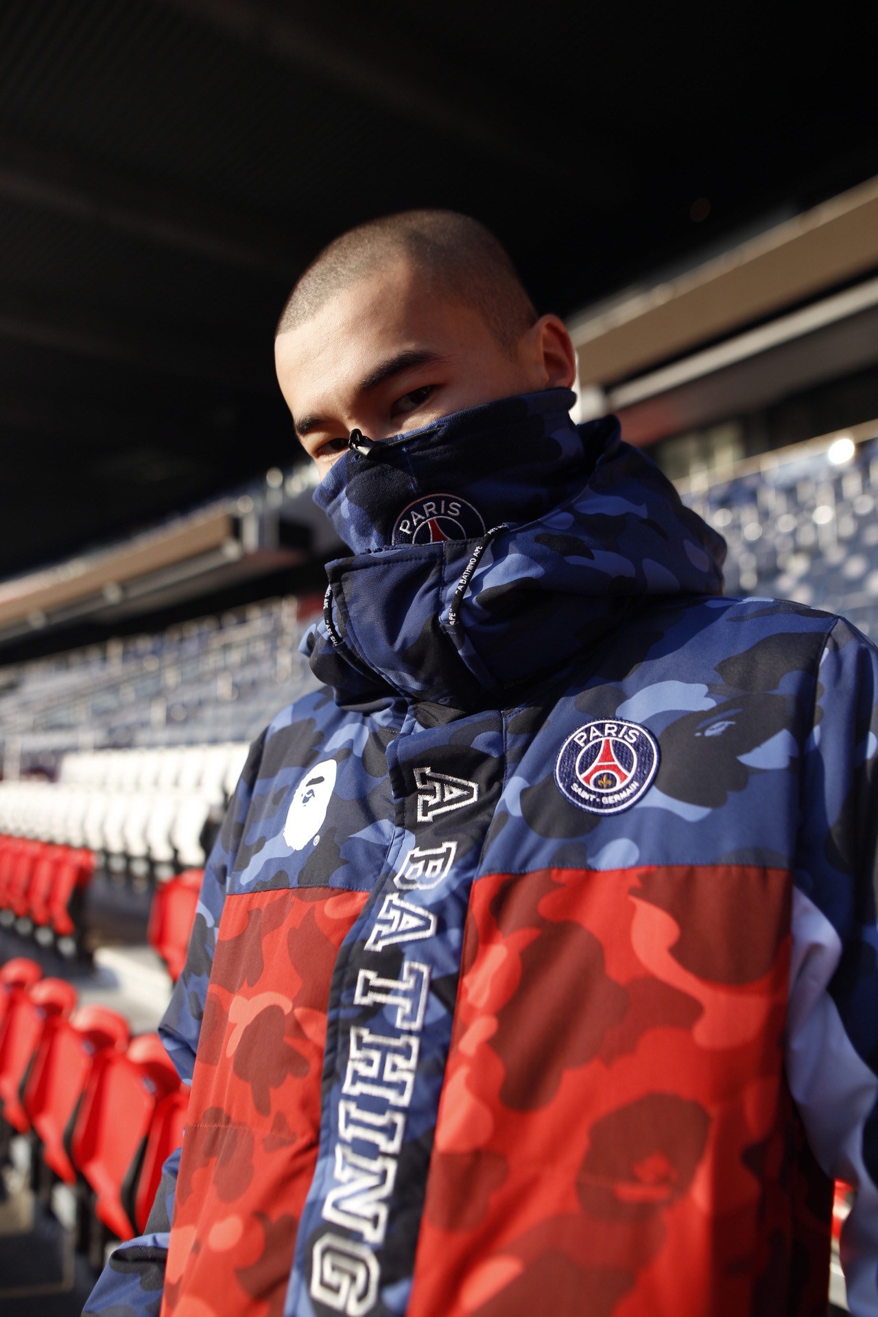 bape x psg jacket