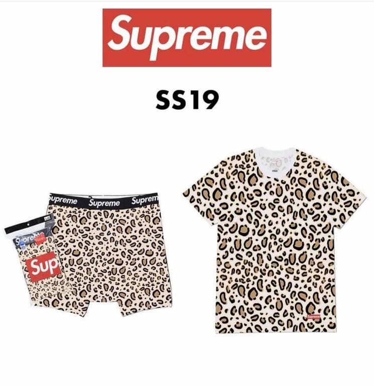 supreme leopard hanes