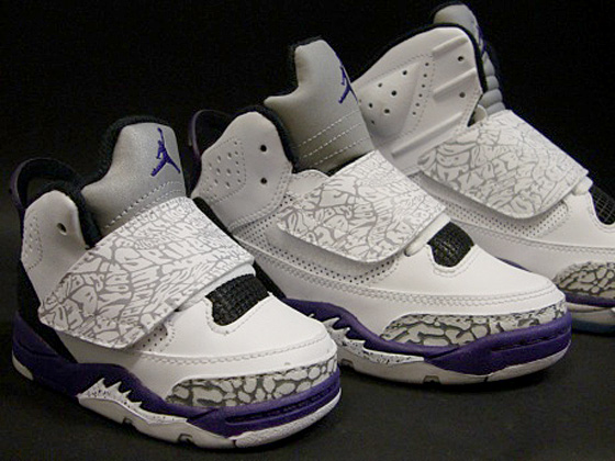 son of mars jordans purple