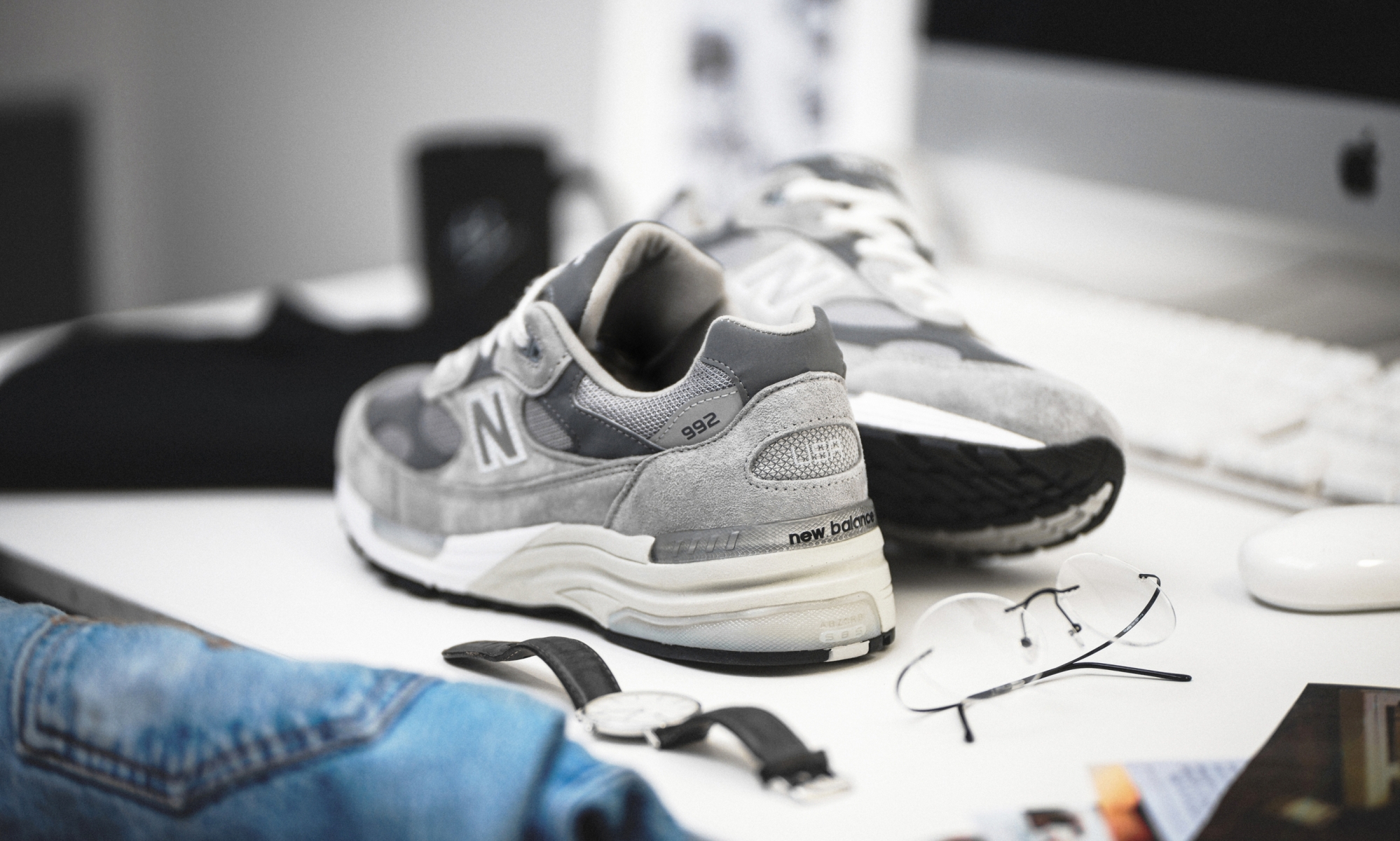 new balance 992 bleu