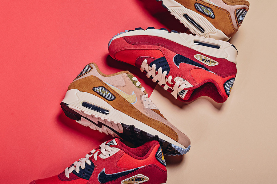 Nike Nike Air Max 90 Premium Se (Marron) - Baskets chez Sarenza (329942)