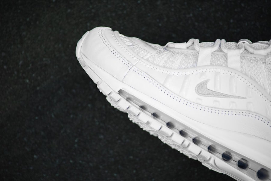 Nike Air Max 98 Triple White Release Date Wave