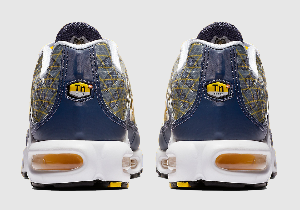 nike air max plus og steel spun yellow & white