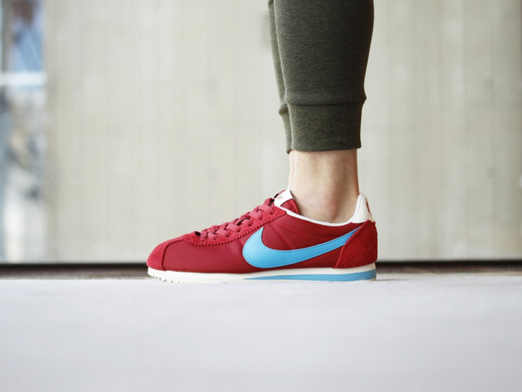 nike cortez blue suede