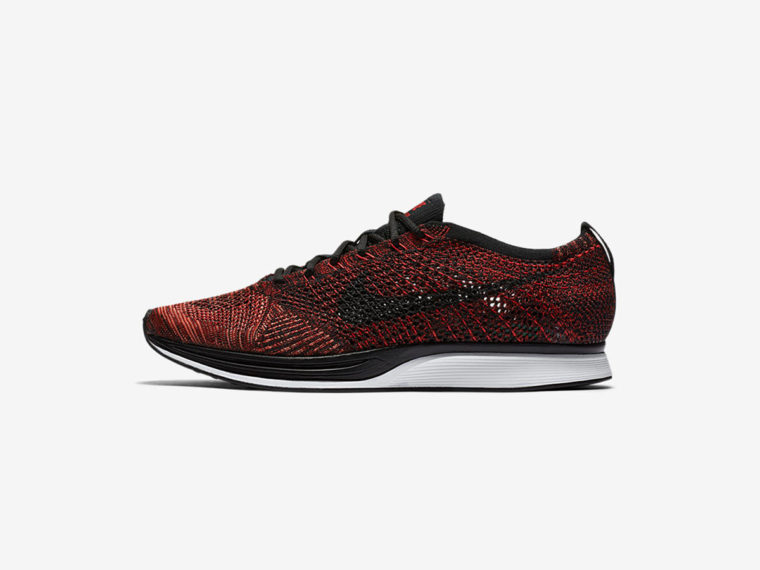 red flyknit racer