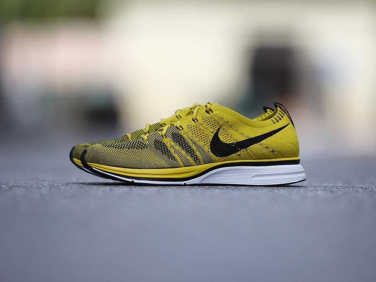 nike flyknit trainer citron