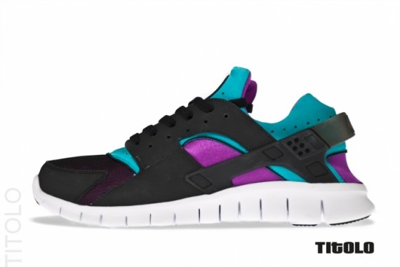 nike huarache 2012 black