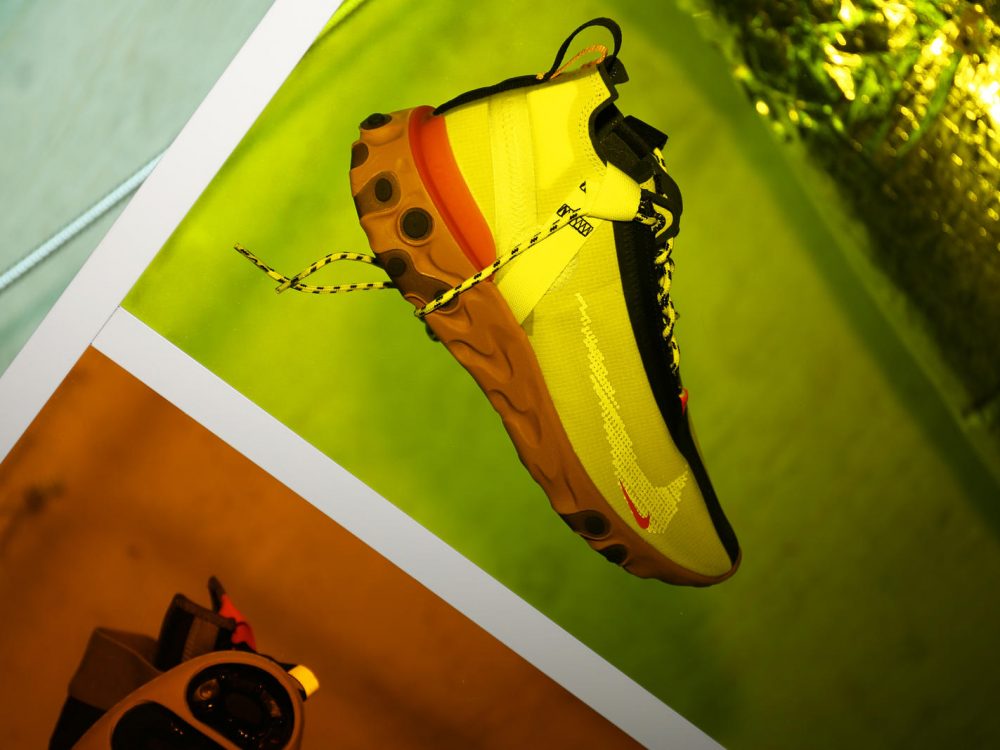 nike ispa react jaune