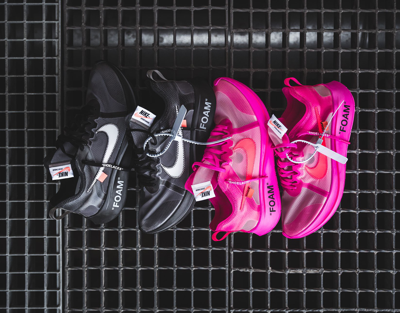 Off-White x Nike Vaporfly Black et Pink 