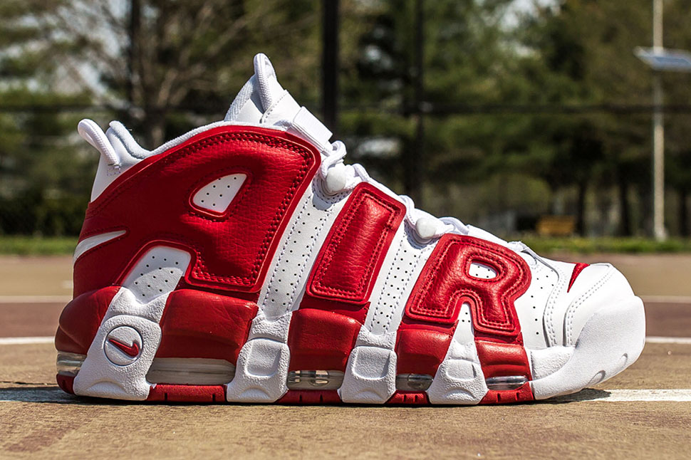 nike uptempo 96 rouge