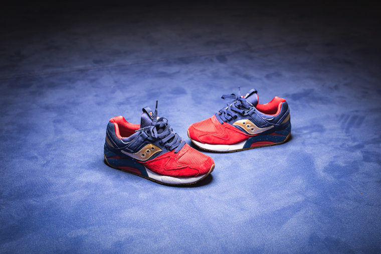 saucony grid 9000 rouge