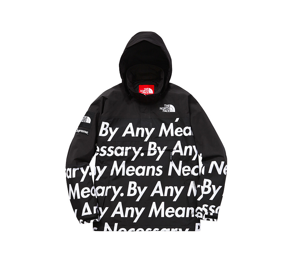 supreme x tnf by any means necessary