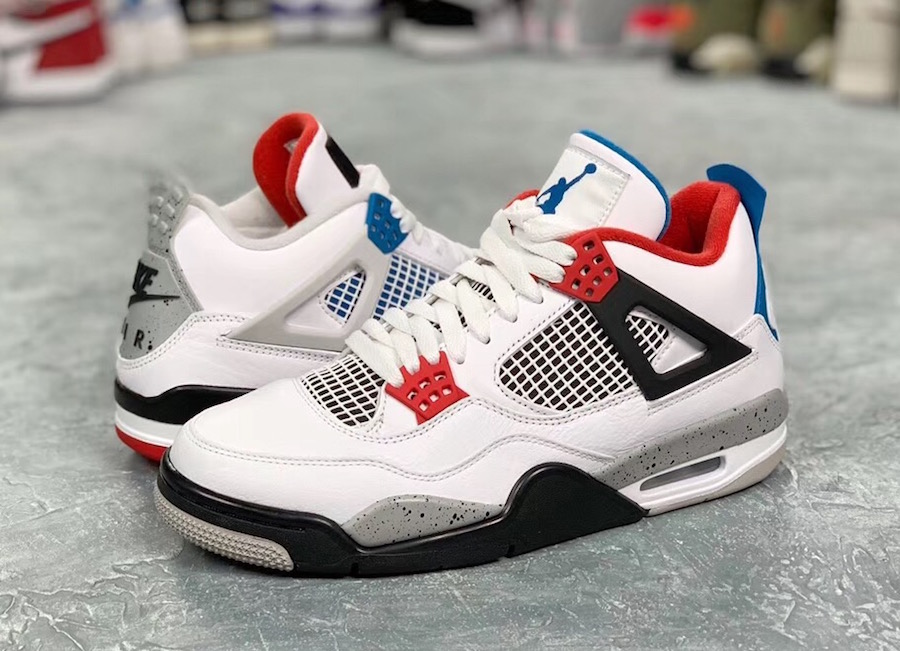 jordan 4 red and white and blue