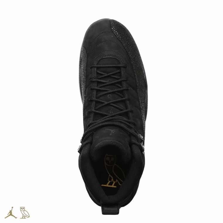 Drake x Air Jordan 12 'OVO' Black black:blk-mtlc  gold 456963 090‏