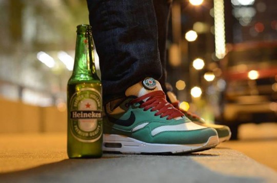 Joshua MrE-ThePoet Garcia - NIke Air Max 1 Nike ID 'Heineken'