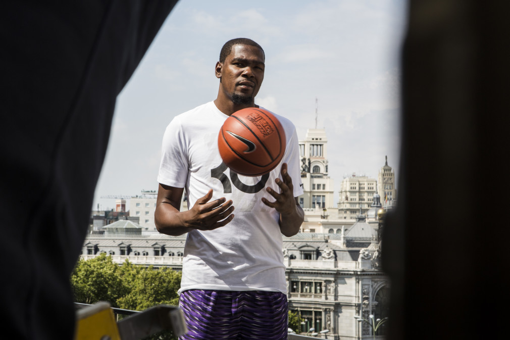 KEVIN DURANT EUROPE MULTI-COUNTRY TOUR - DAY 1, MADRID, SEPTEMBER 4