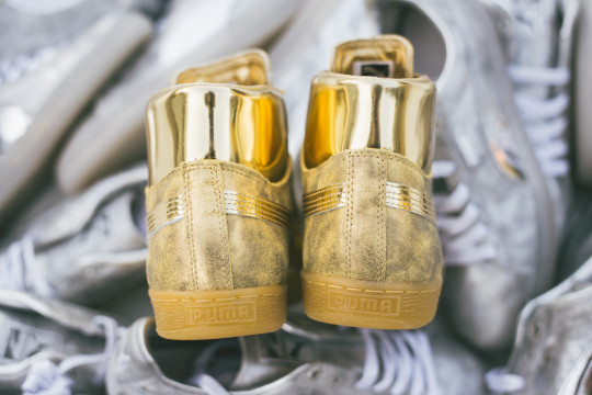 Puma x Meek Mill Suede Mid - '24K White Gold Pack'