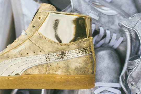 Puma x Meek Mill Suede Mid - '24K White Gold Pack'