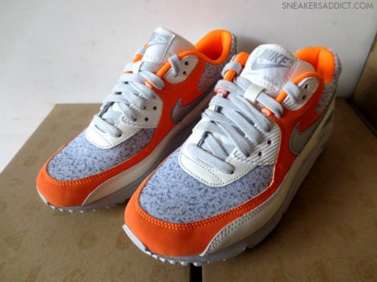 Nike Air Max 90 Orange White Specked Grey 2