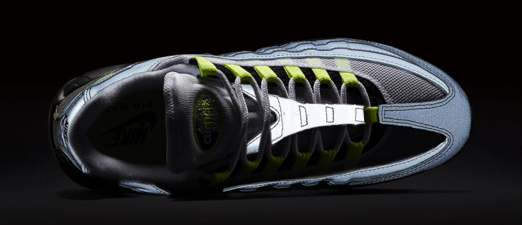Nike Air Max 95 '3M Neon' Black:Volt-Medium Ash-Dark Pewter 759986-070