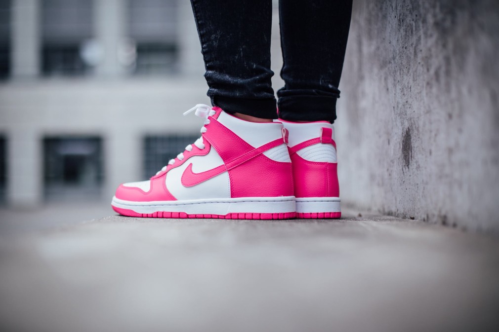 Nike Dunk High White:Pink Pow 308319-127