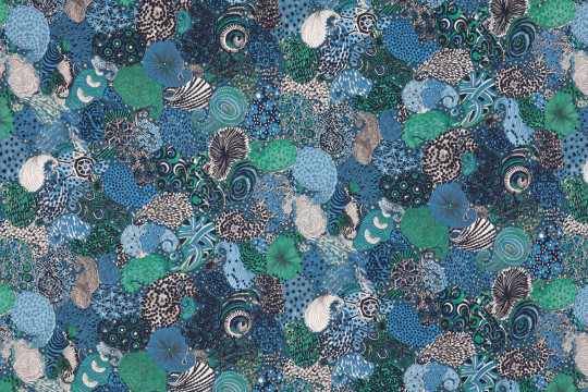 le coq sportif x Liberty Art Fabrics background Midnight Dress Blues