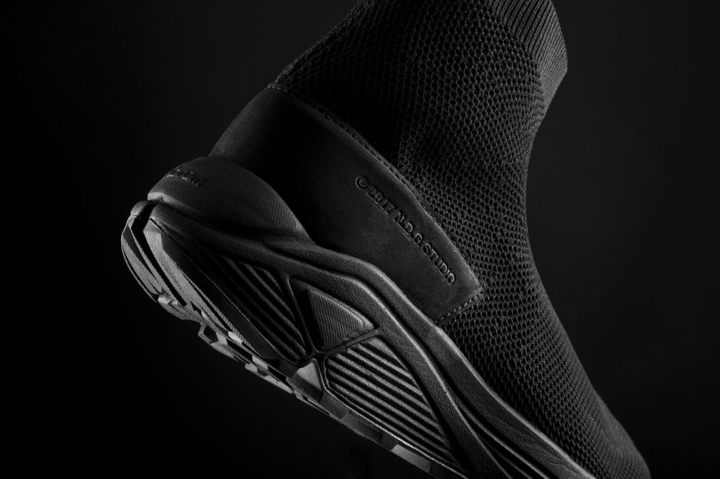 ndg studio 2084 sock sneakers triple black