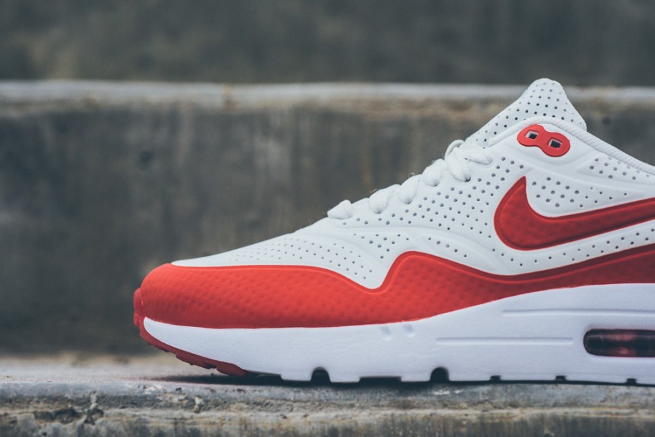 Nike Air Max 1 Ultra Moire - White/Challenge Red