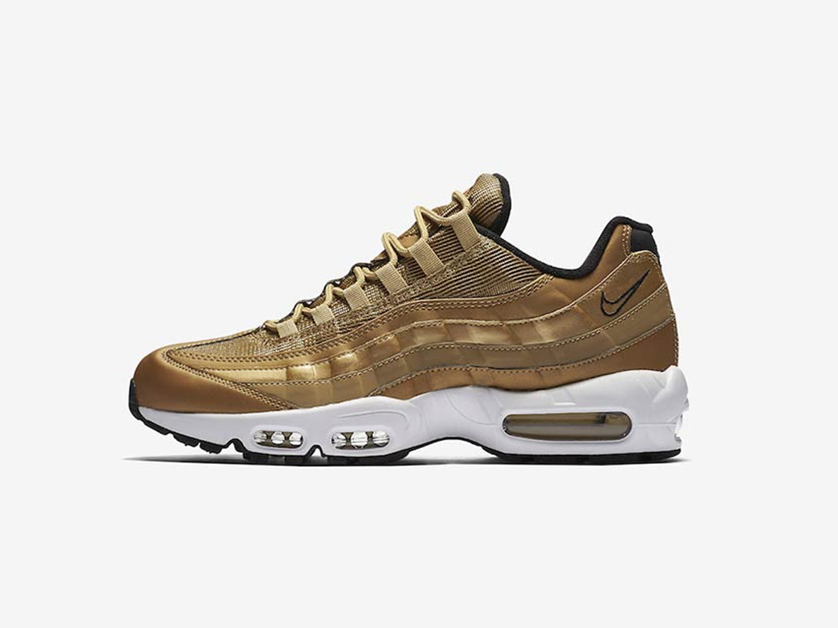 air max 95 gold and silver