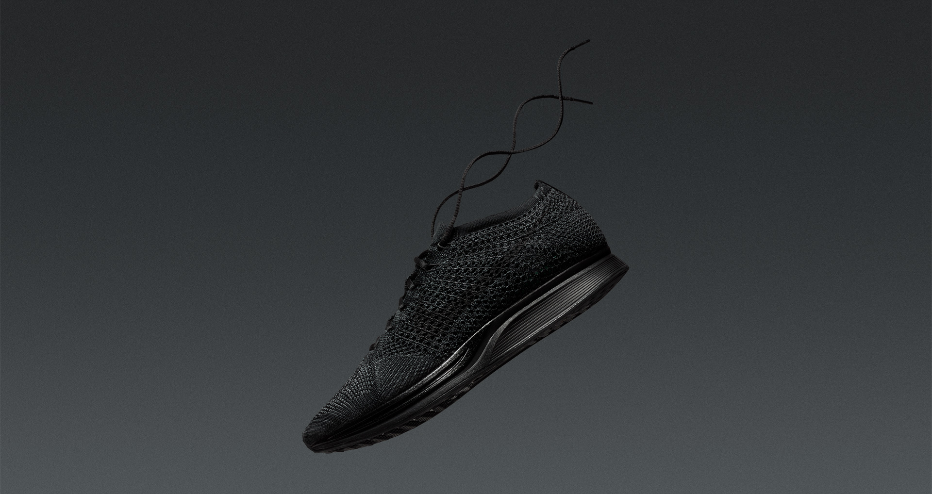 nike flyknit racer triple black