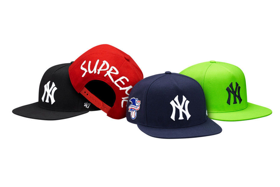 Supreme-New-York-Yankees-navy-caps