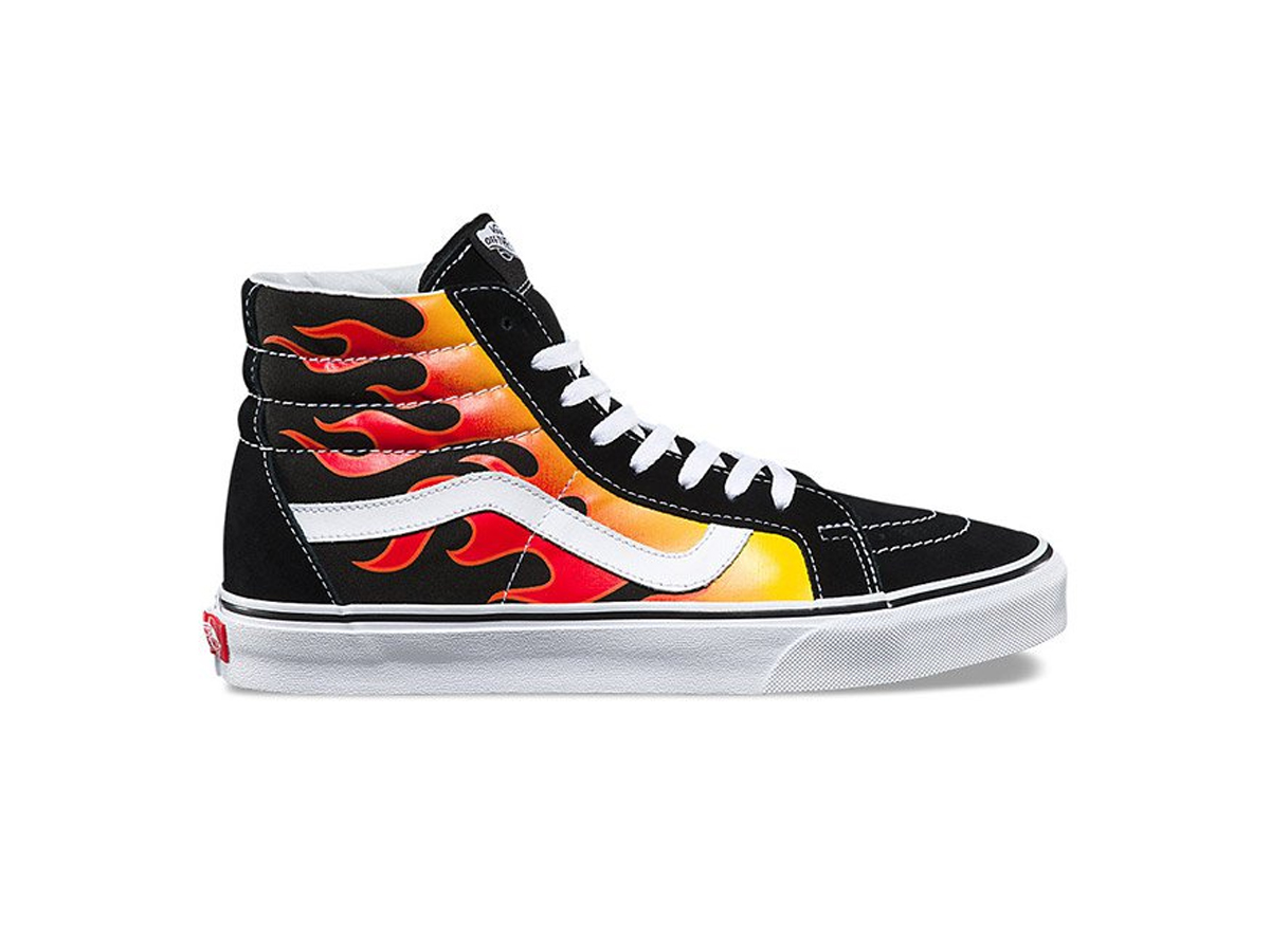 vans avec flamme