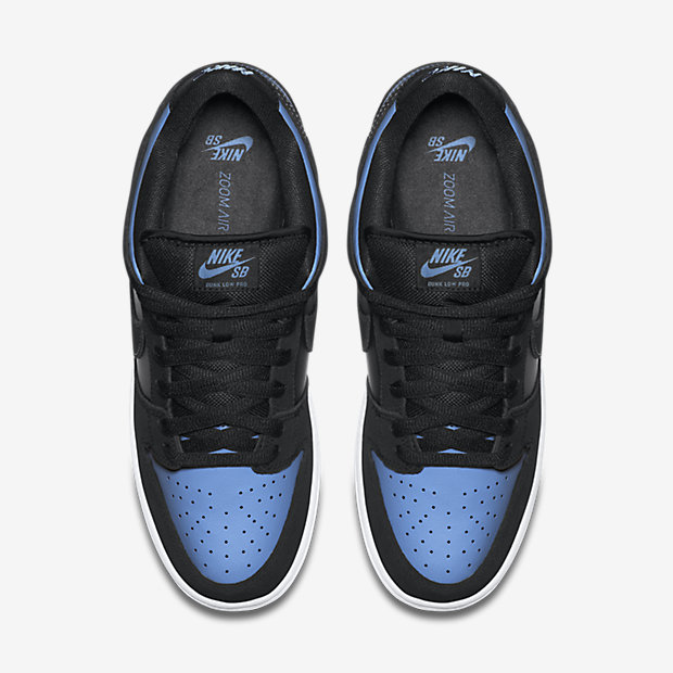 blue and black nike sb