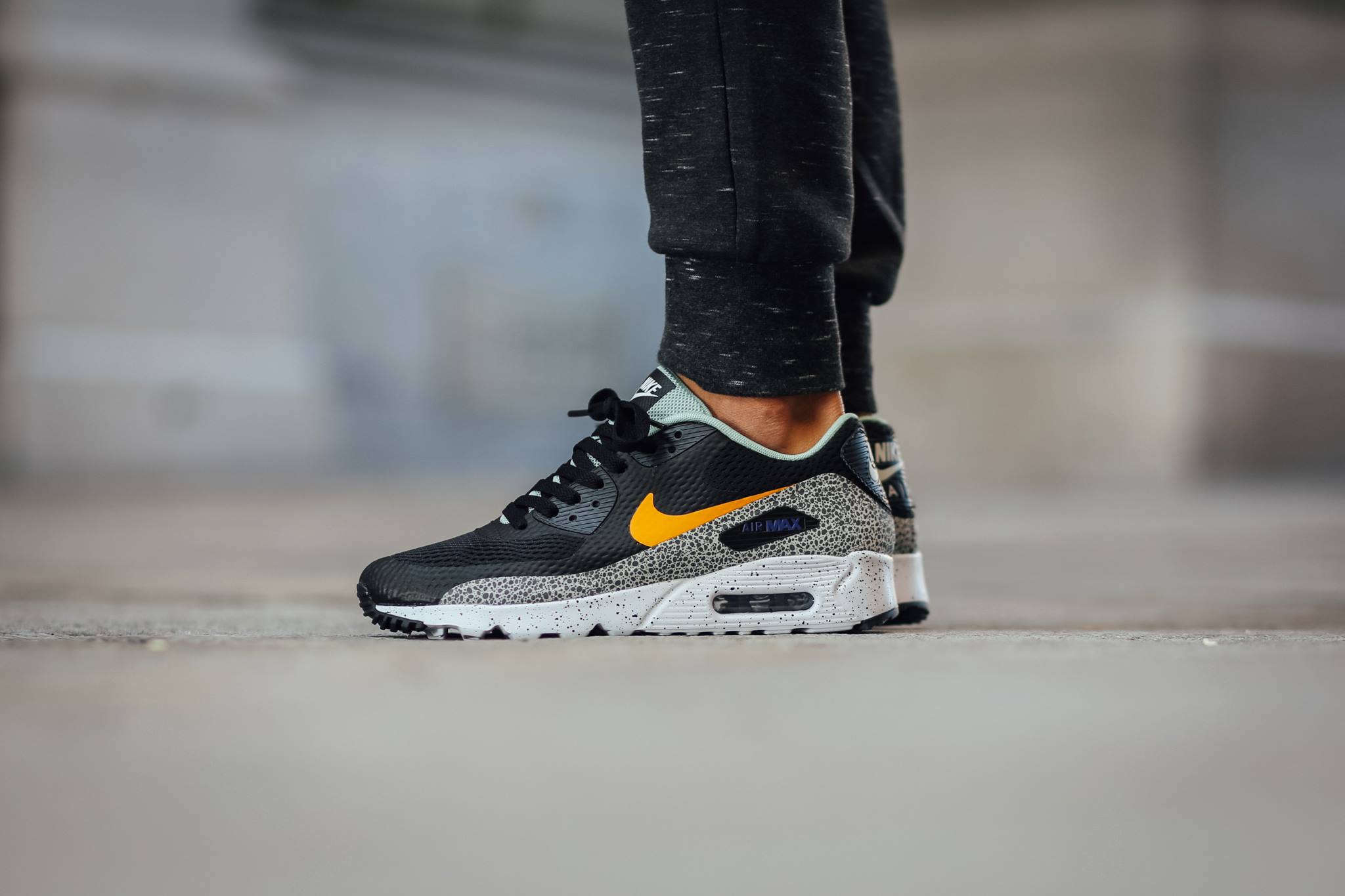 nike air max 1 safari reflective black