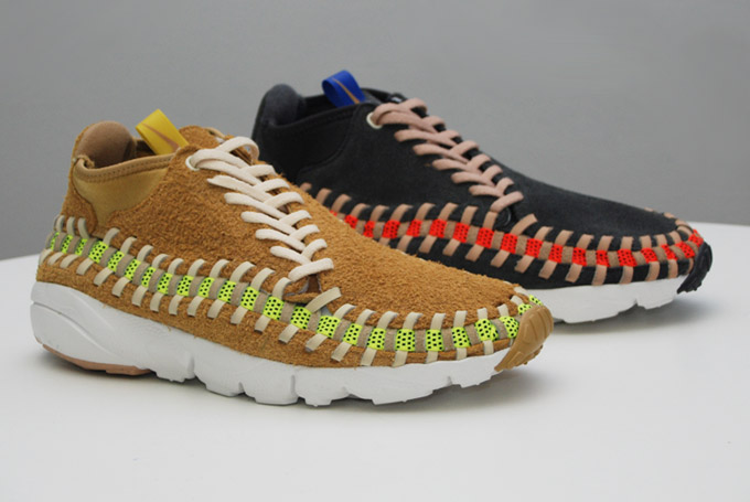nike air footscape woven chukka flat gold