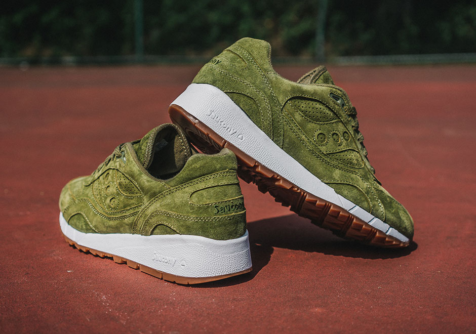 saucony shadow 6000 homme verte