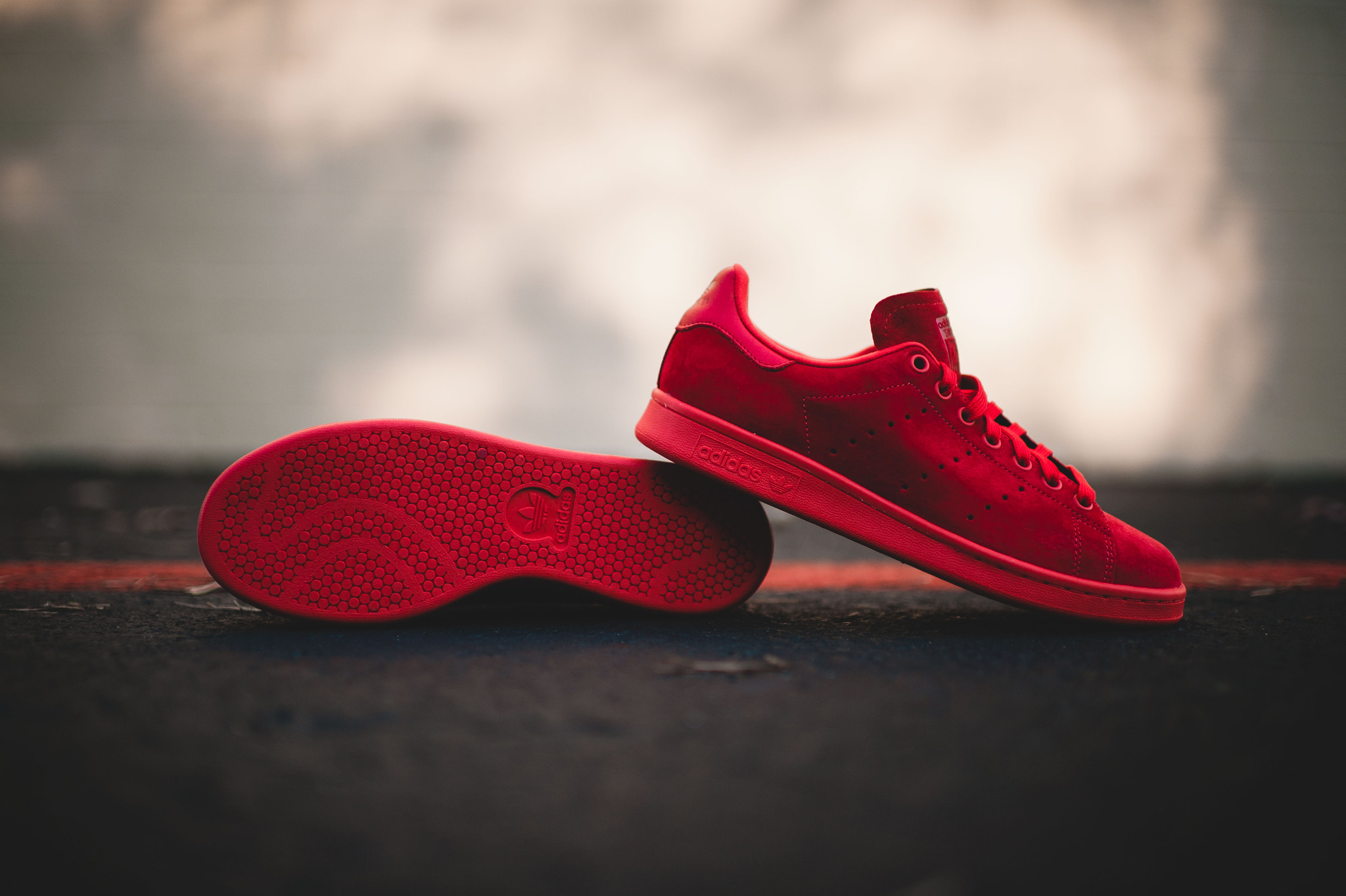 red stan smiths men's