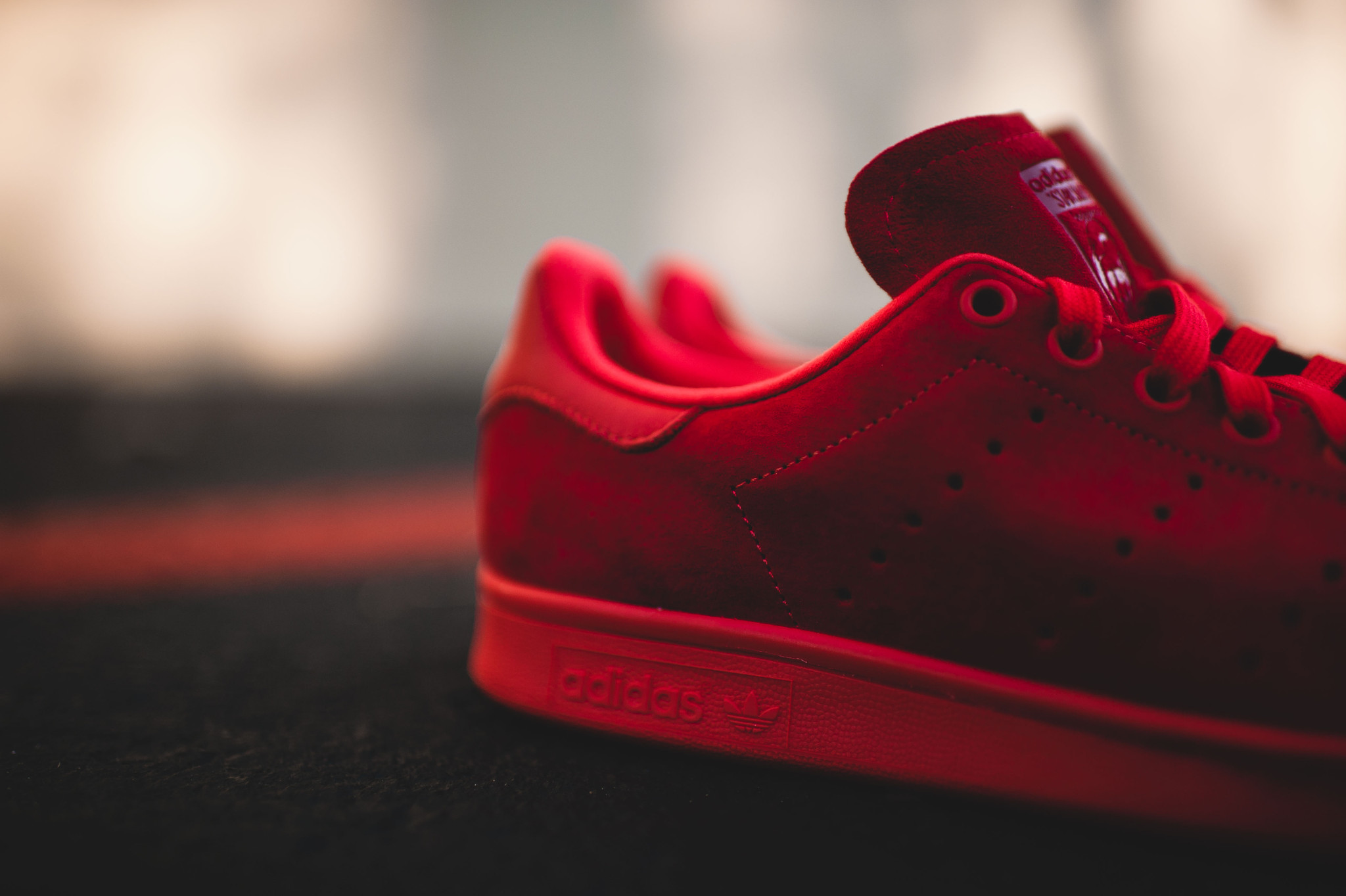 red stan smiths men's