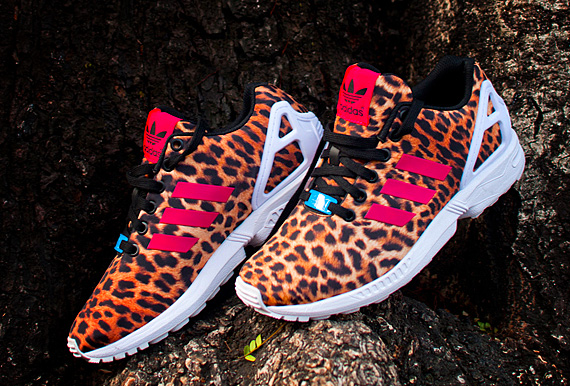 adidas zx flux leopard gris