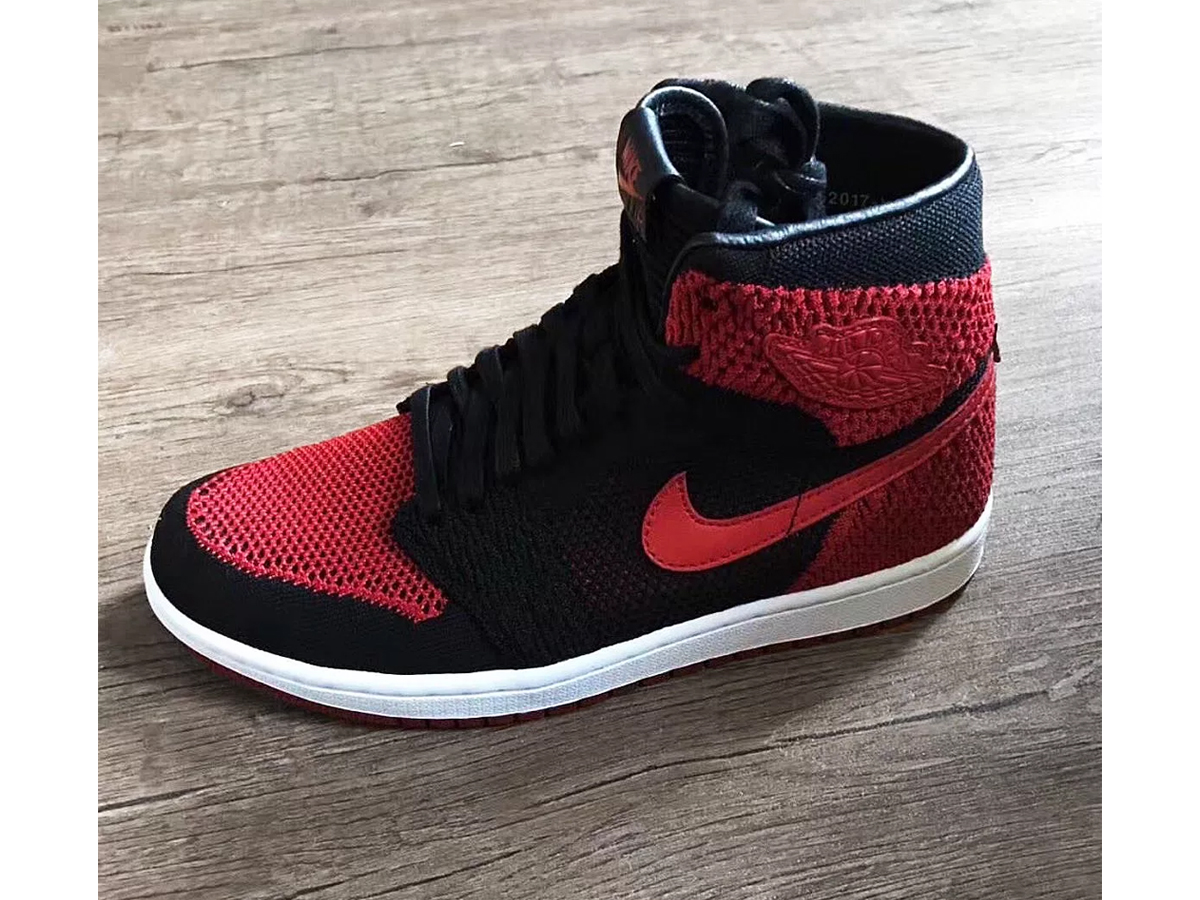 air jordan 1 bred flyknit