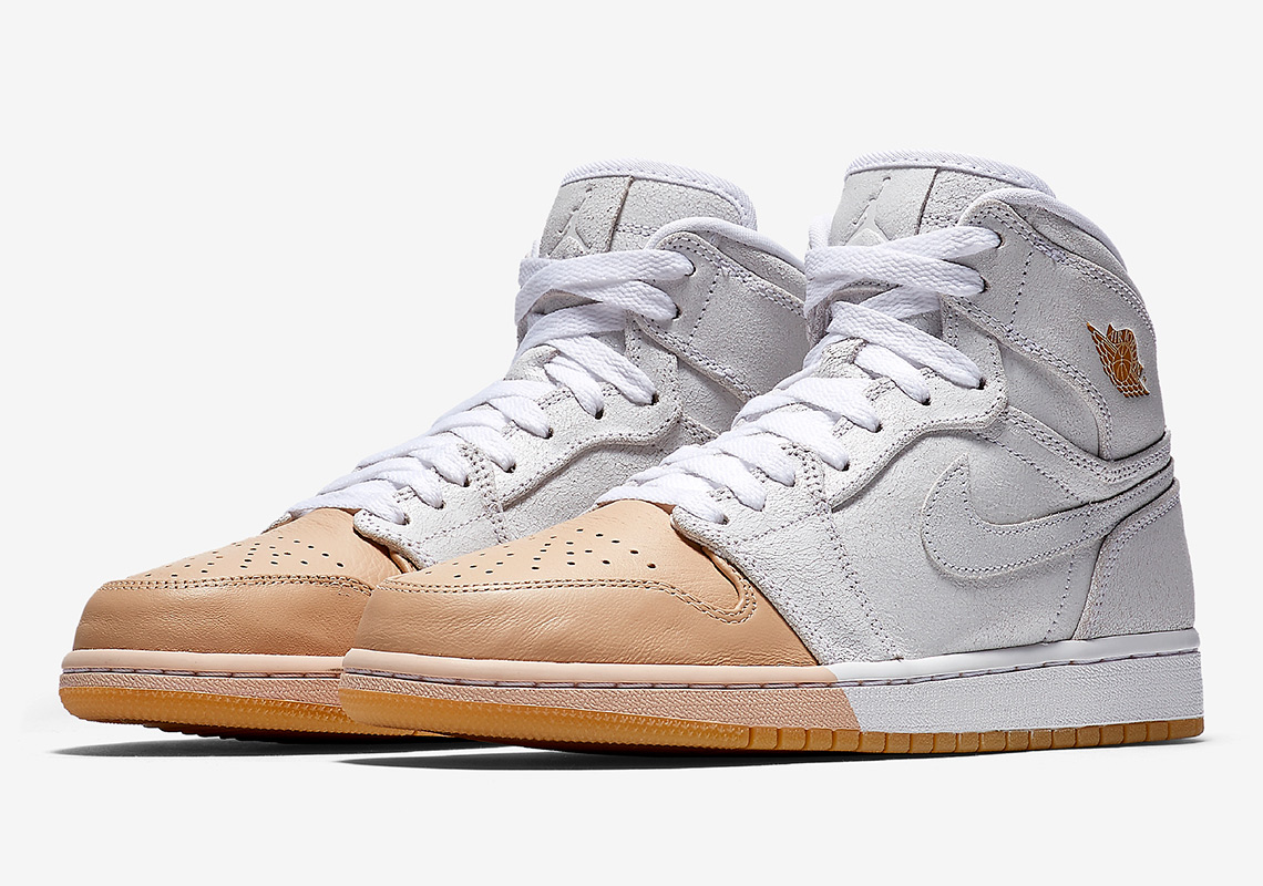 tan air jordan 1 mid